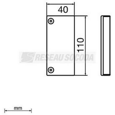  Embout de fermeture 40x110 
