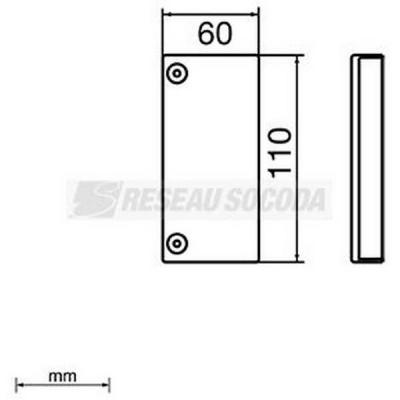  Embout de fermeture 60x110 SH 