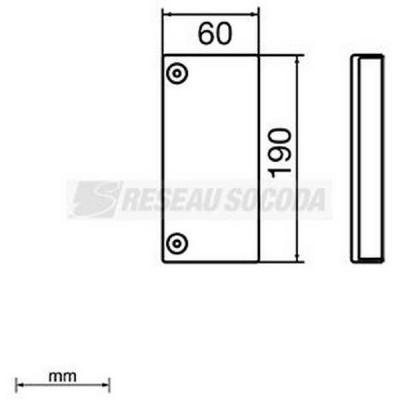  Embout de fermeture 60x190 