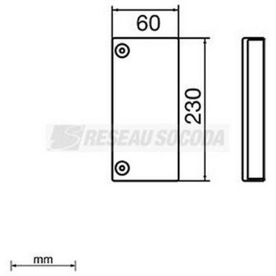  Embout de fermeture 60x230 