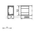  Moulure auto-adh�sive 7x12 
