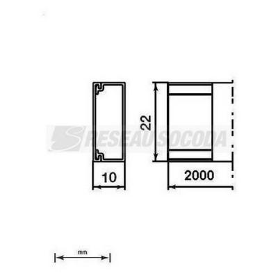  Moulure sans cloison 10x22 