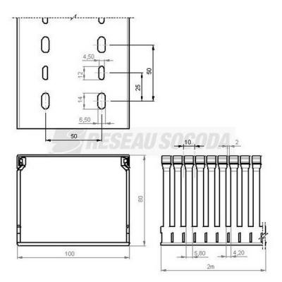  Goulotte c�blage 80x100 