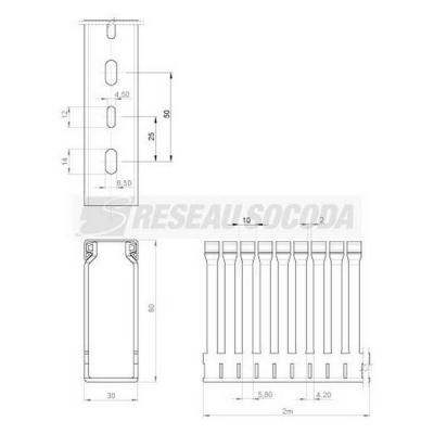  Goulotte c�blage 80x30 