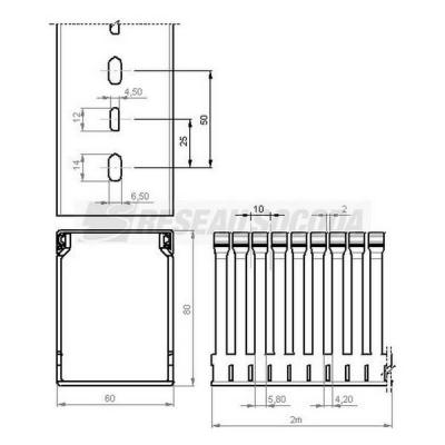  Goulotte c�blage 80x60 