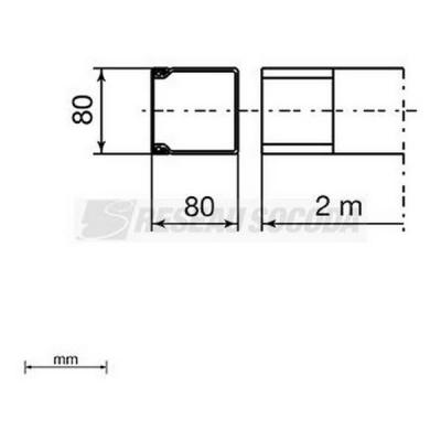  Goulotte 80x80 