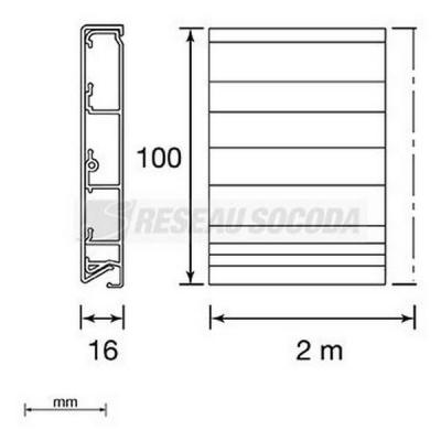  Plinthe (2m) 16x100 