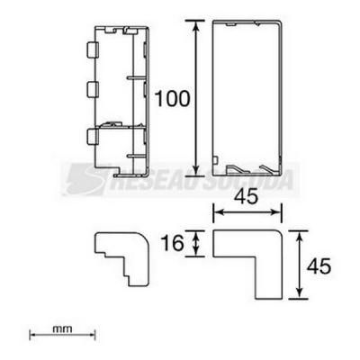  Angle ext�rieur 16x100 