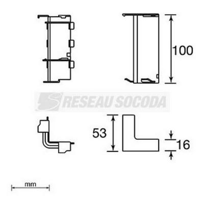  Angle int�rieur 16x100 