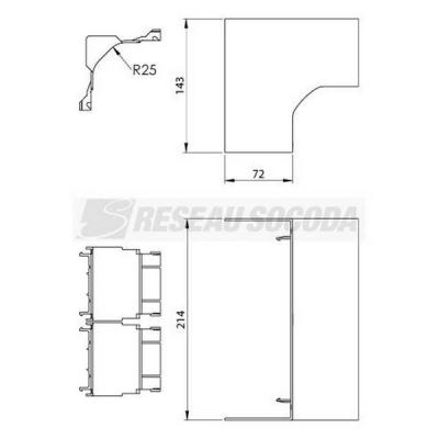  Angle int�rieur 70x210 