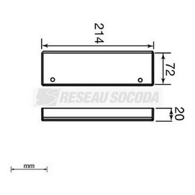  Embout de fermeture 70x210 
