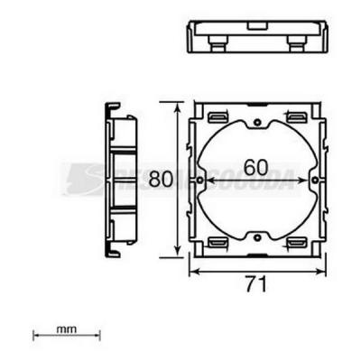  Adaptateur 1 appareillage univ 