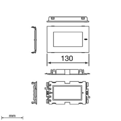  Adaptateur 2 appareillages Mos 
