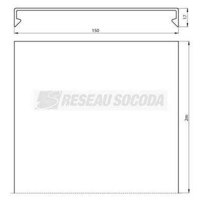  Couvercle gris L150 