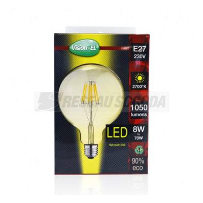  LED FIL COB GLOBE G125 E27 8W 
