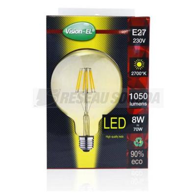  LED FIL COB GLOBE G125 E27 8W 