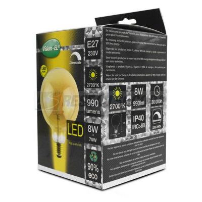  LED FIL COB GLOBE G125 E27 8W 