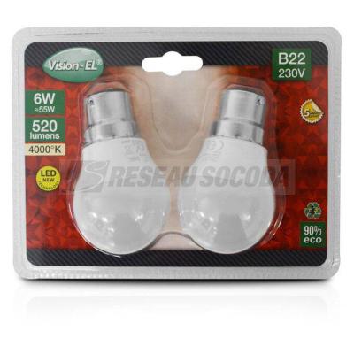  LED 5W G45 BULB B22 4000K BOIT 