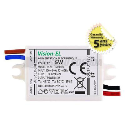  ALIM LED 12V DC 420mA 5W IP67 