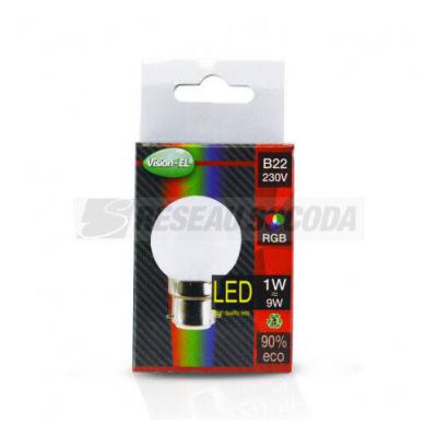  &LED 1W BULB B22 RGB DEPOLI BO 