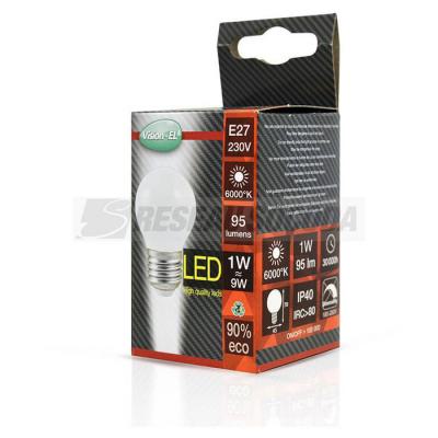  LED 1W BULB E27 6000K DEPOLI B 