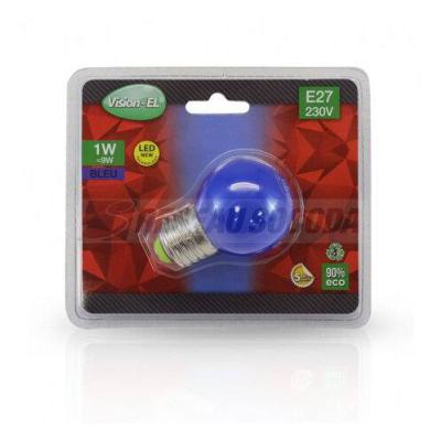  LED 1W BULB E27 BLEU BOITE 