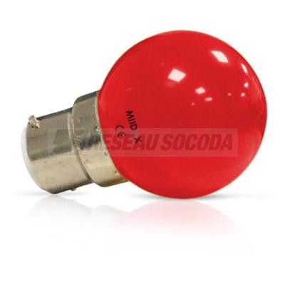  LED 1W BULB B22 ROUGE BOITE 