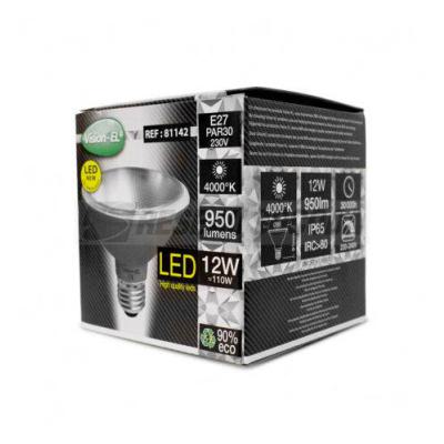  LED PAR30 12W E27 4000K IP65 B 