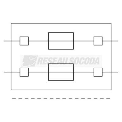  FICHE A FUSIBLE DOUBLE pour ca 