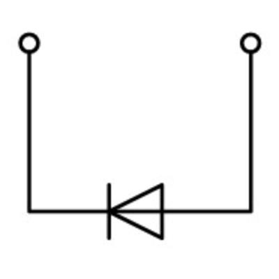  Borne � diode pour 2 conducteu 