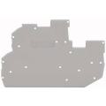  Plaque d'extremite 1mm gris 