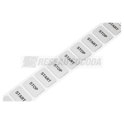  Etiquettes bouton 27x19mm 