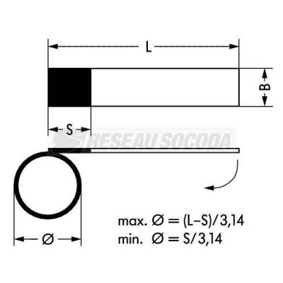  Etiquette rouleau p/impr therm 