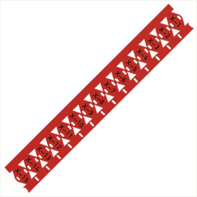  Rep�res c�bles 25x20mm rouge 
