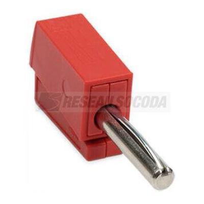  Fiche banane 4 mm� / Rouge 