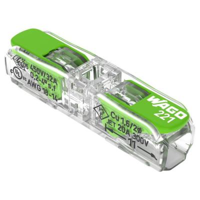  Borne WAGO 221 G Inline 2x4mm� 