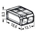  Borne WAGO Exe 221 Mini 2x4mm 