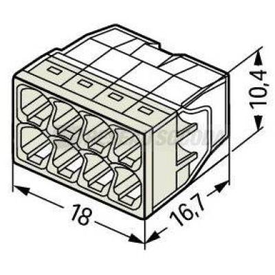  Borne WAGO 2273 - 8 x 0,5 � 2, 