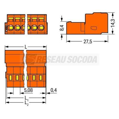  Connecteur m�le Cage Clamp 23 
