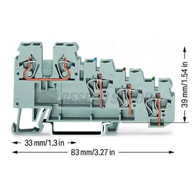  Borne pour capteur 4C / Gris 