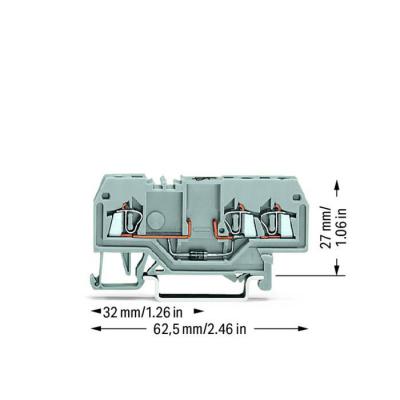  Borne � diode 3C avec diode 1 