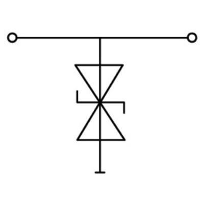  Borne avec diode de suppressio 