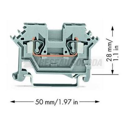  Borne de passage 2C / 2,5 mm� 