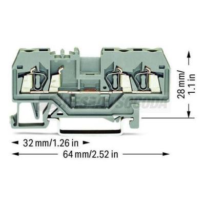  Borne de passage 3C / 2,5 mm� 