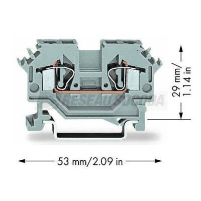  Borne de passage 2C / 4 mm� / 