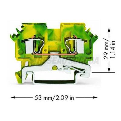  Borne de protection 2C / 4 mm� 