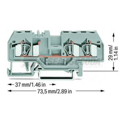  Borne de passage 3C / 4 mm� / 