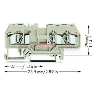  Borne de passage 3C / 4 mm� / 