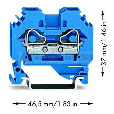  Borne de passage 2C / 6 mm� / 