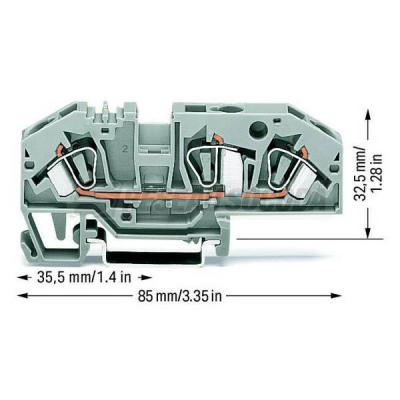  Borne sectionnable 3C / 6 mm� 